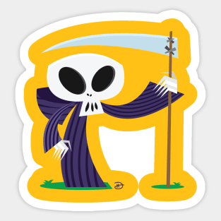 Purple Death Sticker